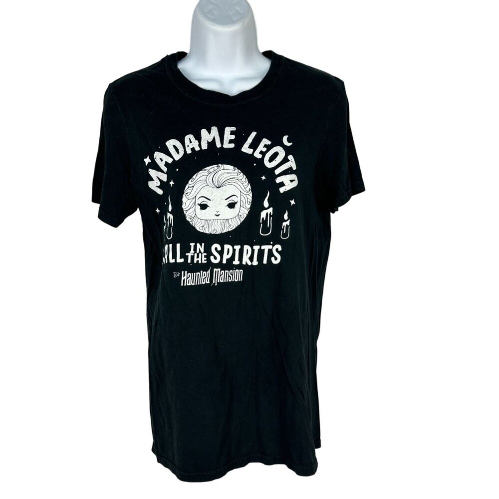 Disney Haunted Mansion Madame Leota T-Shirt Black Cotton S